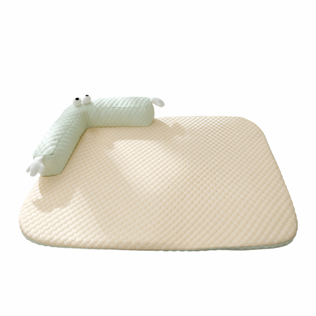 Natural Cooling Pet Bed Neck Guard Dog Bed