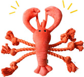 Lobster dog toys, squeaky dog leash toys, dog interactive chew toys, dog Christmas toys, dog birthday gifts