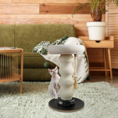 Indoor Cat Climbing Activity Center Cute Cat Scratching Post for Kittens to Play and Rest