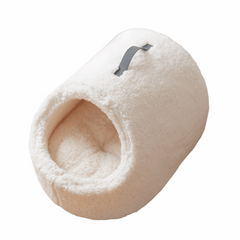 Large Enclosed Soft Fleece Cat Bed