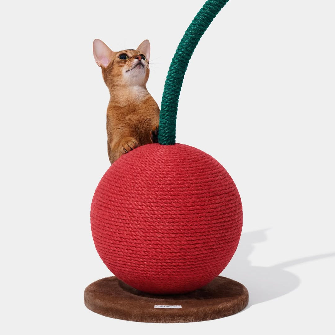 Cherry cat climbing frame cat scratching ball two in one wear-resistant cat toy self-entertainment cat toy
