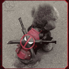 Dead Pool Cosplay Costume Pet Dogs Halloween Christmas Anime Party Game fashion Clothes