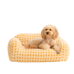 Poached Egg Lamb Velvet Pet Sofa Dog Recliner Cat Sofa