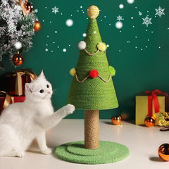 Sisal Scratcher Column & Holiday Decor