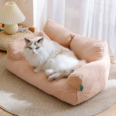 Comfortable Cat Bed Nest Winter Warm Pet Sofa House Suitable for Cats Small Dogs Comfortable Plush Cat Bed Puppy Bed Dog House