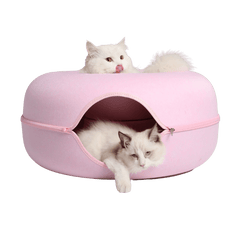 Donut semi-enclosed cat nest tunnel nest