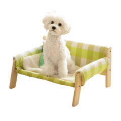 Fashion Checkered Wooden Pet Sofa Bed