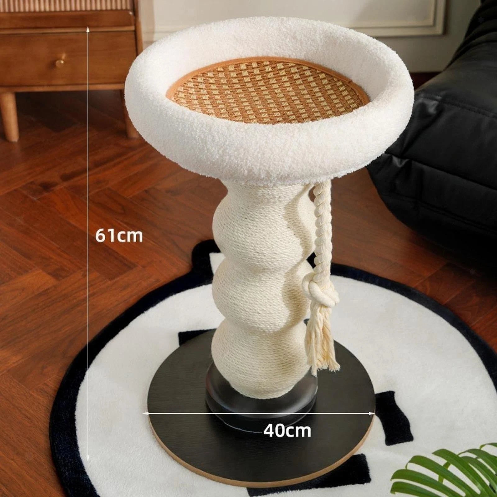 Indoor Cat Climbing Activity Center Cute Cat Scratching Post for Kittens to Play and Rest