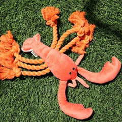 Lobster dog toys, squeaky dog leash toys, dog interactive chew toys, dog Christmas toys, dog birthday gifts