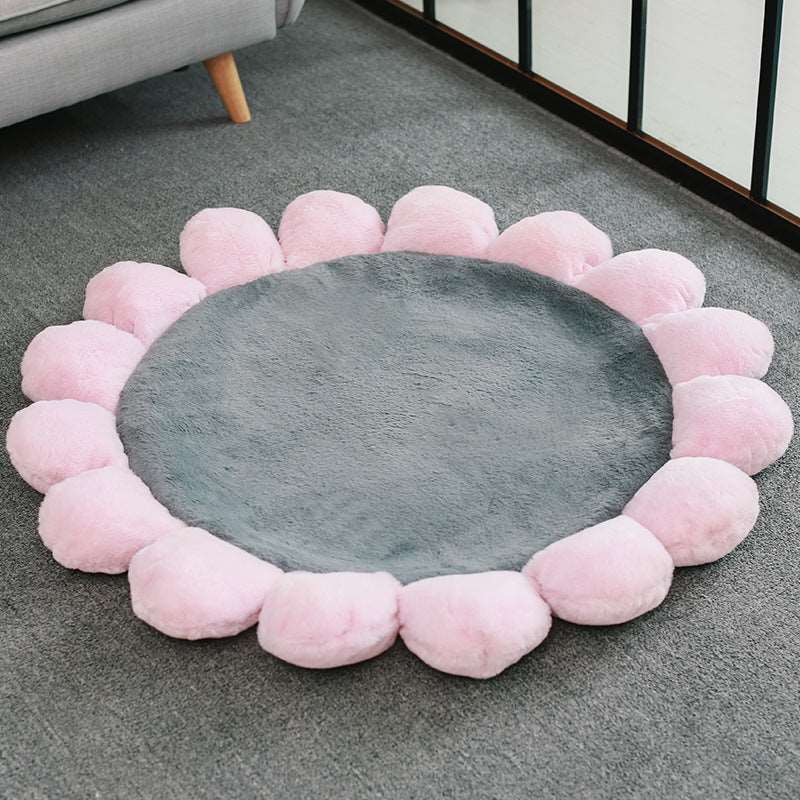 Colourful Sunflower Shape Human Pet Mat Dog Bed