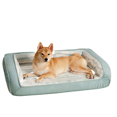 Modern Style Faux Lambswool Cosy Orthopedic Dog Sofa Bed