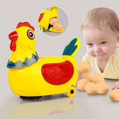 Pet Electric Hen Laying Eggs Walking Toys Music Interactive Educational Toys