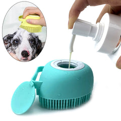 Multifunctional Bath Massage Silicone Grooming Soft Pet Spray Brush