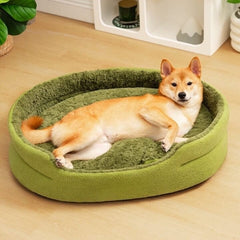 Fleece Moss 2 in 1 Multifunction Comfort Dog Bed