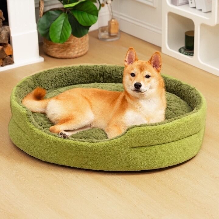 Fleece Moss 2 in 1 Multifunction Comfort Dog Bed