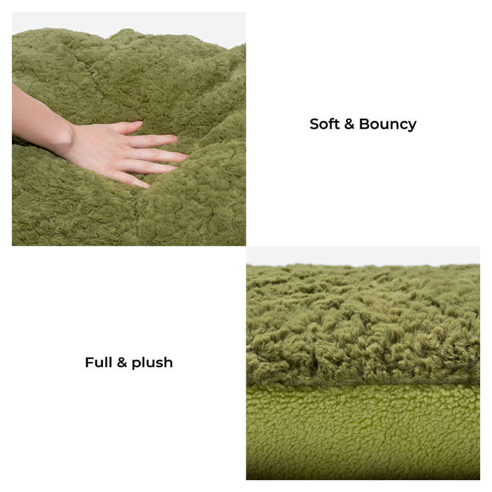 Fleece Moss 2 in 1 Multifunction Comfort Dog Bed