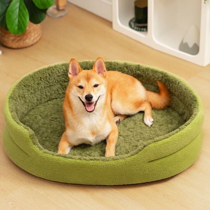 Fleece Moss 2 in 1 Multifunction Comfort Dog Bed