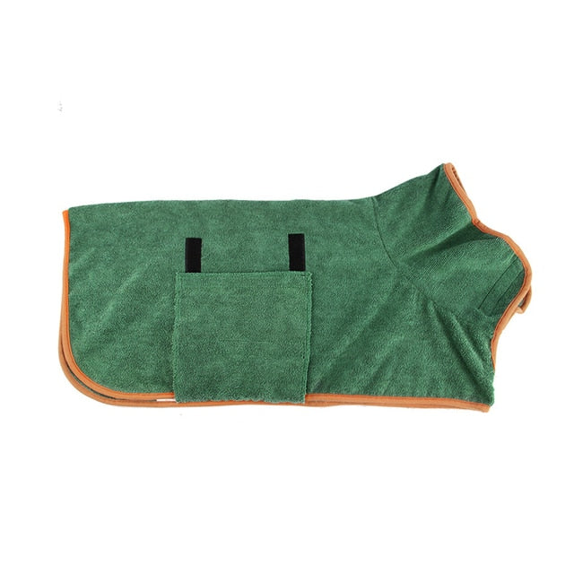 Dog bathrobe towel pet dog quick-drying sweater soft absorbent bathrobe towel