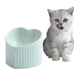 Heightening Ceramic Cat Bowls Tilted Food Bowls Backflow Prevention