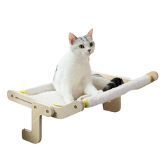 Hanging Cat Hammock Wooden Sofa House Furniture Indoor Comfortable Sun Seat Bedside Cat Sleeping Bed