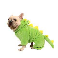 Dinosaur pet Transformers thickened warm four-legged suit dog jumpsuit French bulldog Schnauzer dog clothes