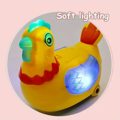 Pet Electric Hen Laying Eggs Walking Toys Music Interactive Educational Toys