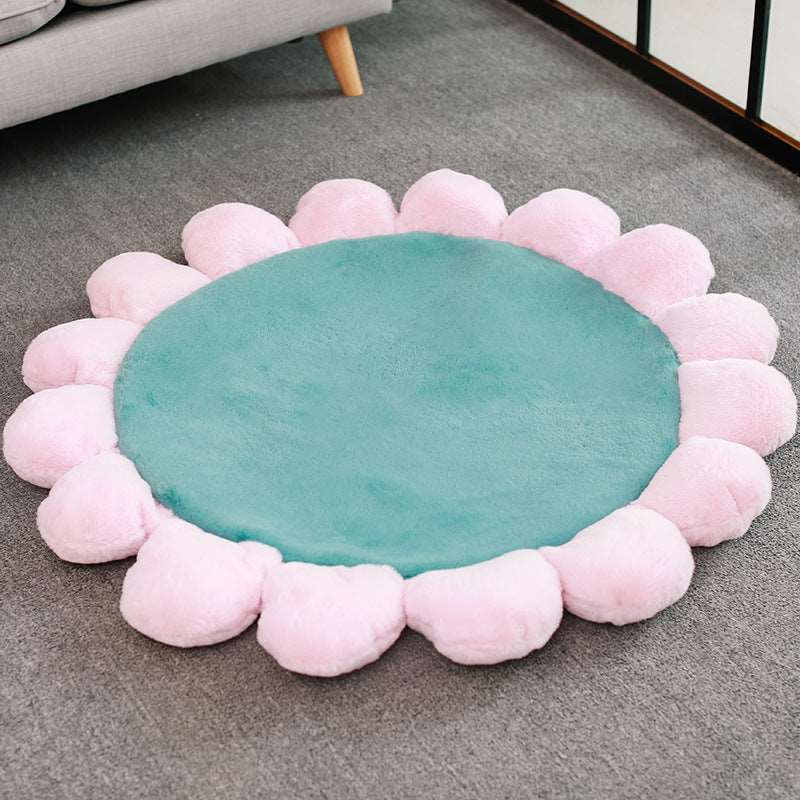 Colourful Sunflower Shape Human Pet Mat Dog Bed