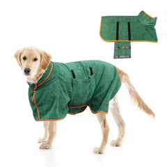 Dog bathrobe towel pet dog quick-drying sweater soft absorbent bathrobe towel