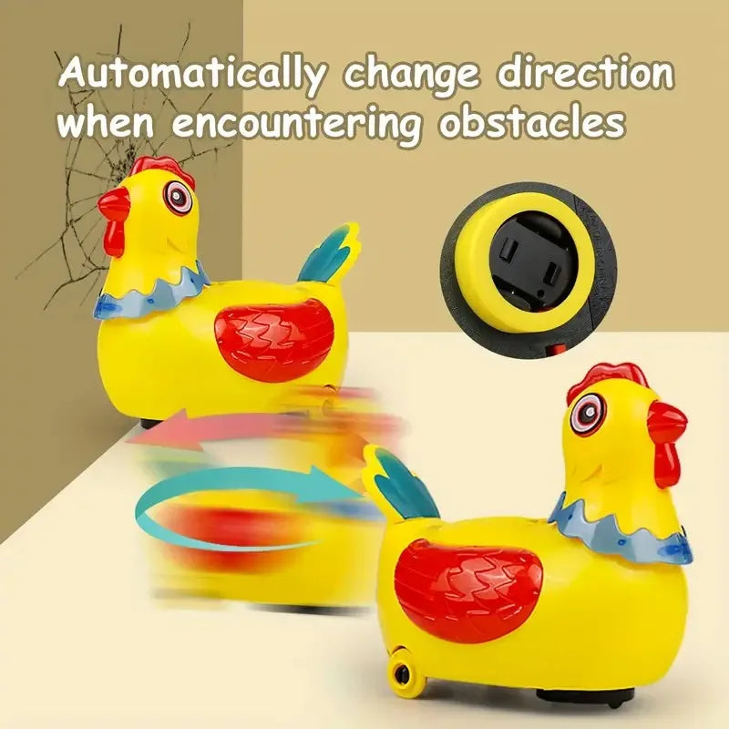 Pet Electric Hen Laying Eggs Walking Toys Music Interactive Educational Toys