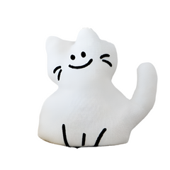 Kawaii cat plush toy soft stuffed simple style animal pillow doll gift