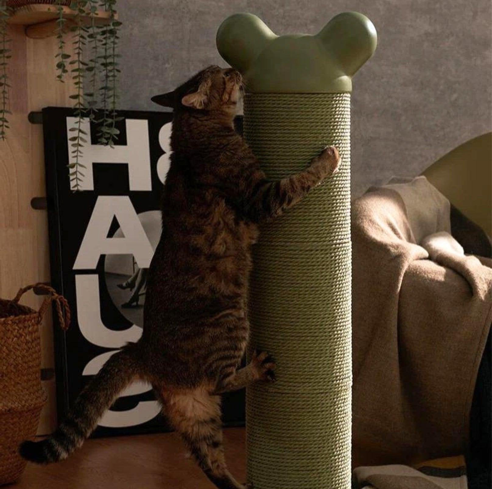 Diy Cute Cat Climbing Post, Indoor Vertical Environmentally Sisal Cat Climbing Frame