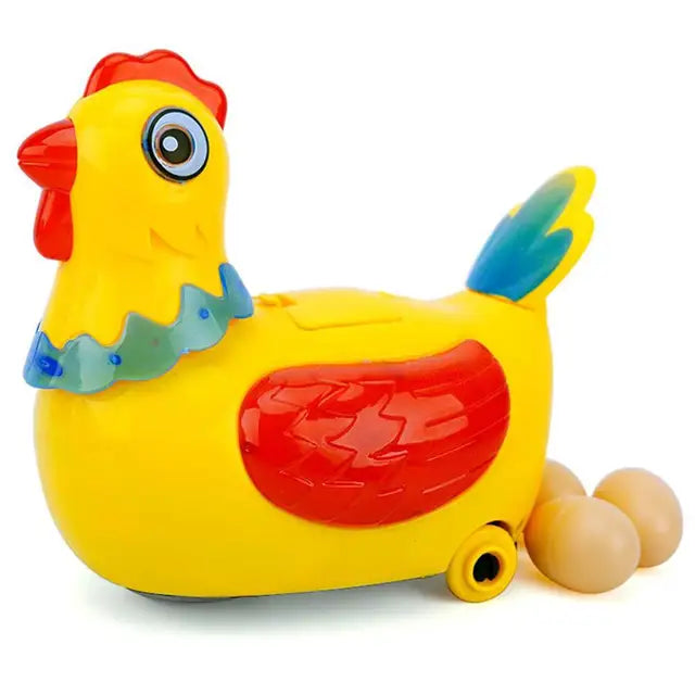 Pet Electric Hen Laying Eggs Walking Toys Music Interactive Educational Toys