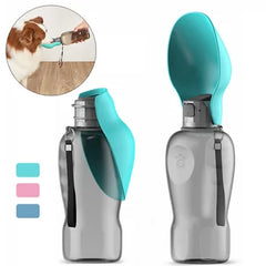 800ml Protable Pet Dog Water Bottle for Small Large Dogs Outdoor Hiking Leakproof Puppy Drinking Bowl Golden Retriever Supplies