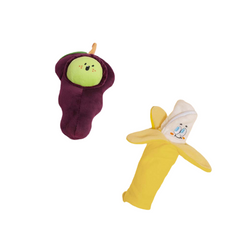 Plush Squeaky Dog Toy - Fruit