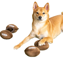 Super Bowl Plush Rugby Football Sound Toy Dog Interactive Toy