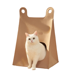 Foldable Felt Cat Hide & Seek Bag Cute Cat Nest