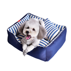 Navy Blue Medium Large Dog Pillow Bed