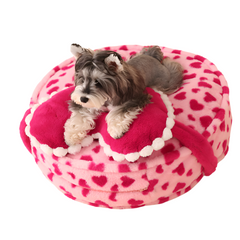 Barbie Pink Heart Plush Dog Pillow Bed