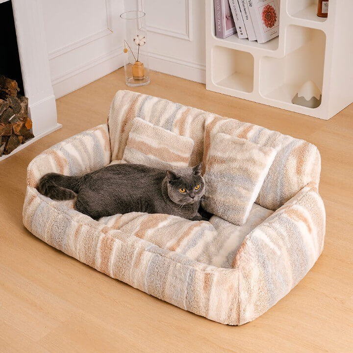 Nordic Fluffy Extra Large Cosy Dog & Cat Sofa Bed