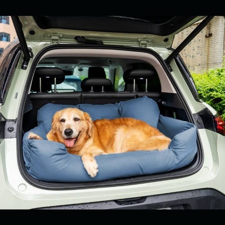 Travel Bolster Safety Medium Large Dog Car Back Seat Bed