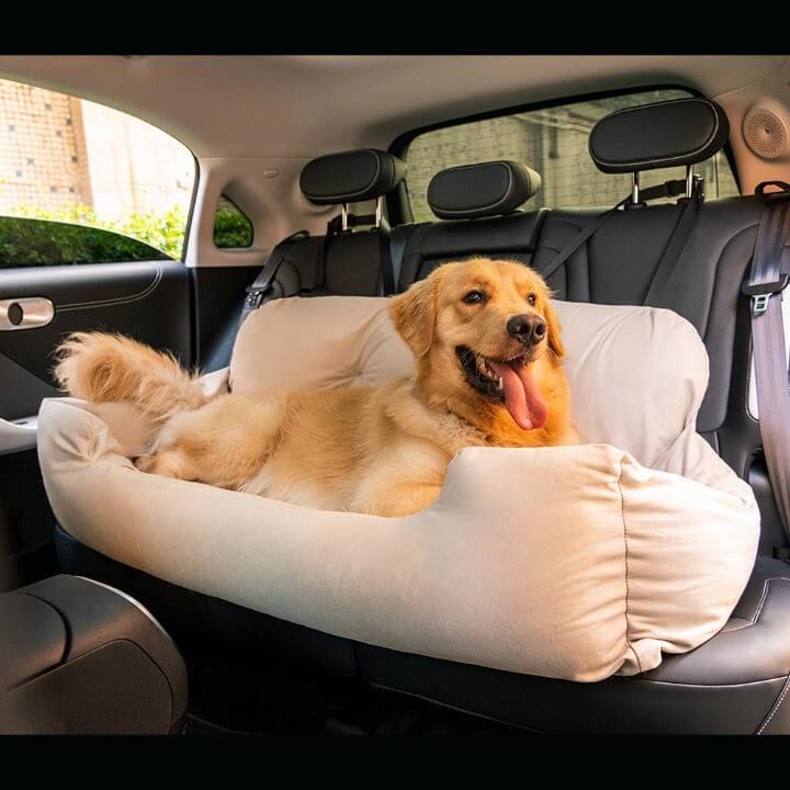 Travel Bolster Safety Medium Large Dog Car Back Seat Bed