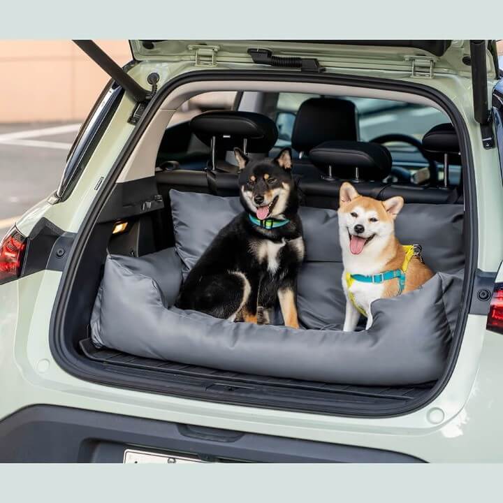 Travel Bolster Safety Medium Large Dog Car Back Seat Bed