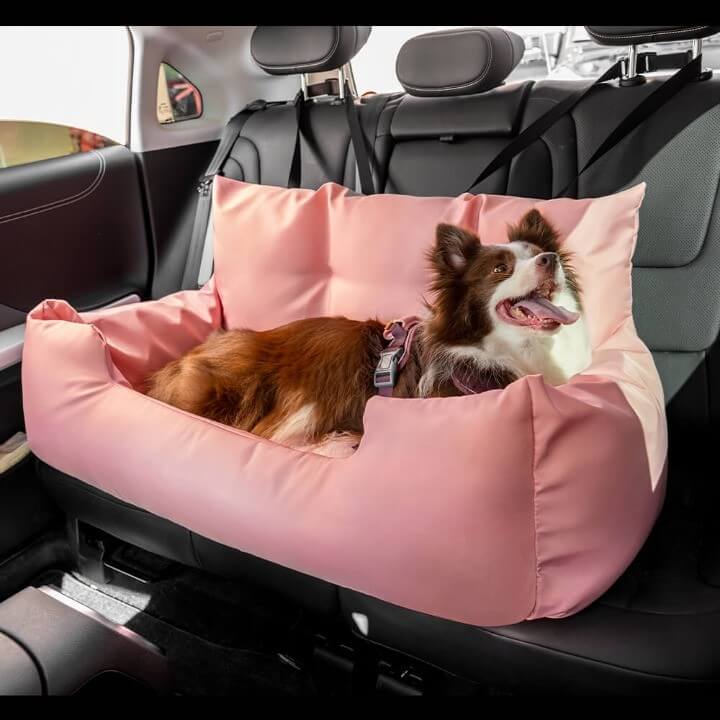 Travel Bolster Safety Medium Large Dog Car Back Seat Bed