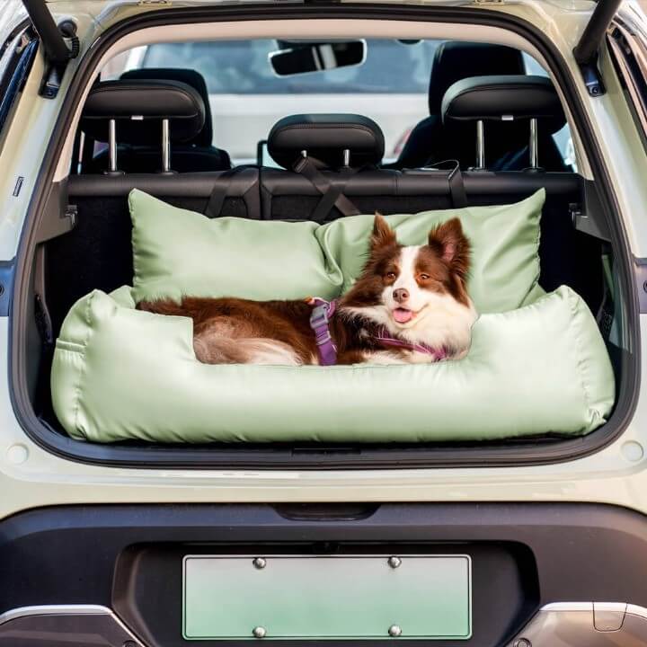 Travel Bolster Safety Medium Large Dog Car Back Seat Bed