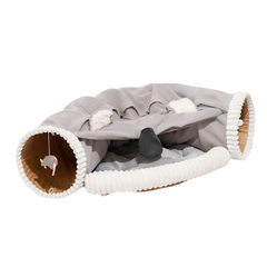 Koalaing 2 in 1 Foldable Indoor Soft Cat Tunnel Bed