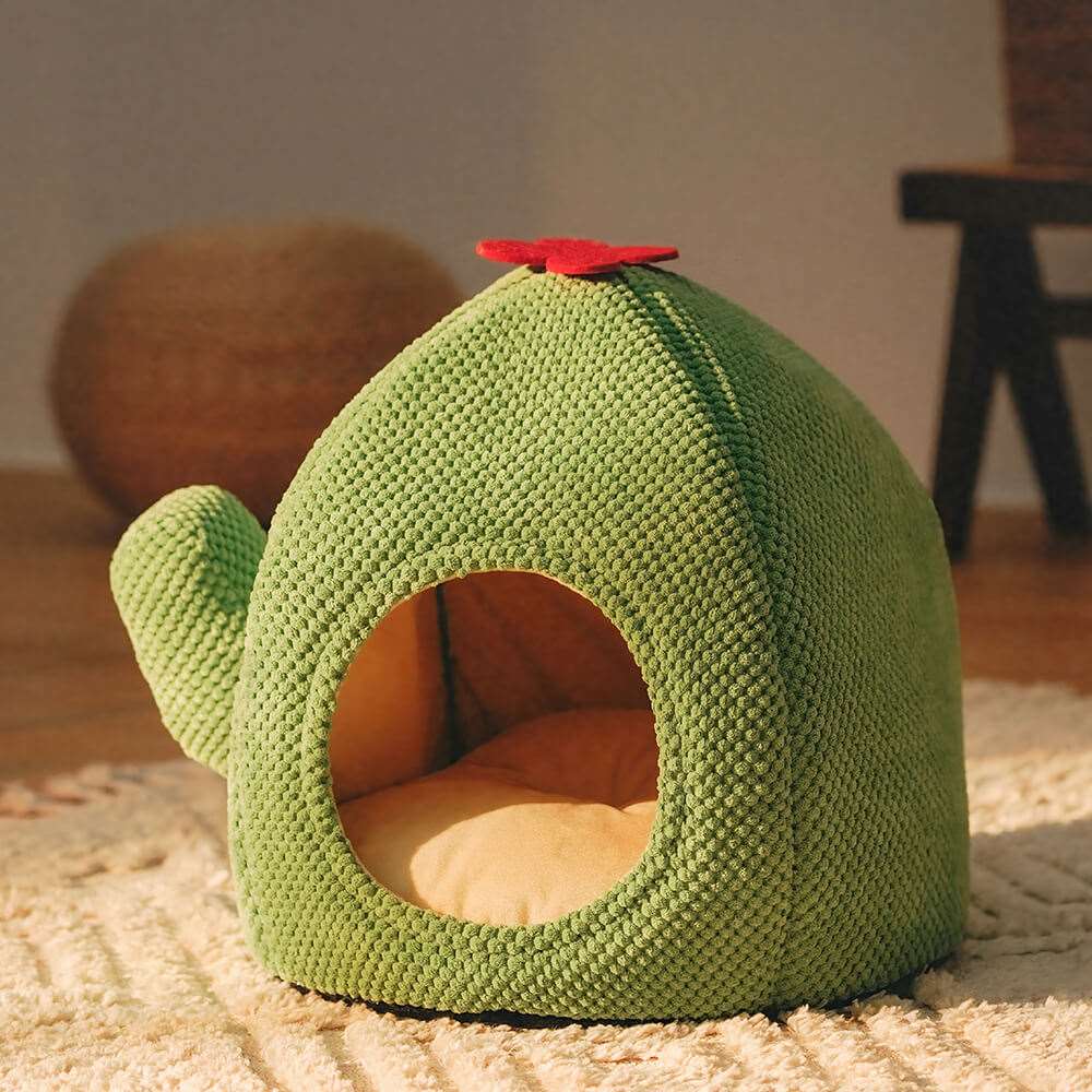 Cactus Shape Warm Cat  Bed