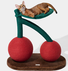 Cherry cat climbing frame cat scratching ball two in one wear-resistant cat toy 