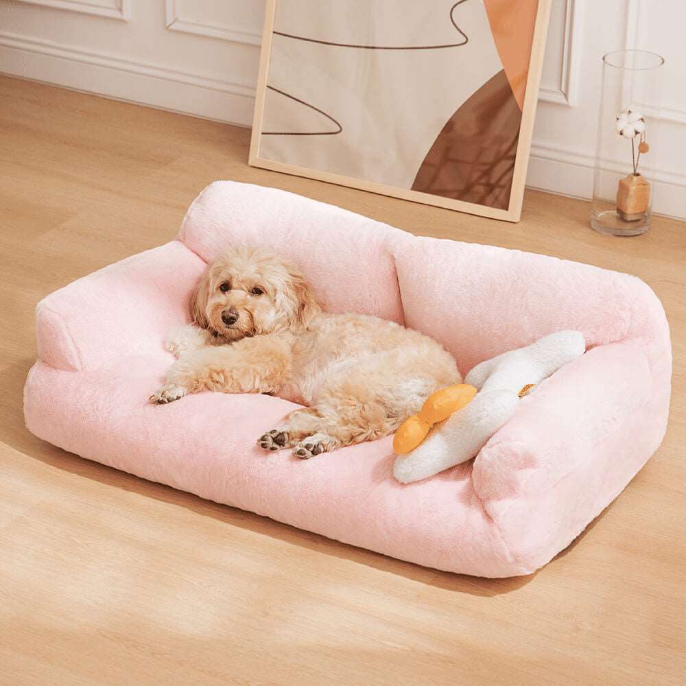 Deluxe Pet Sofa with 100% Cotton Filling for Ultimate Comfort