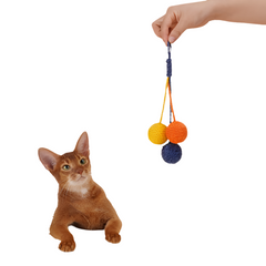 Durable Chew-Resistant Sisal Rope Ball Cat Interactive Toy