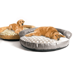 Large Wave Dot Luxury Sofa Dog Bed & Free Shipping